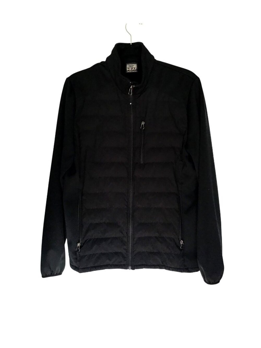 32 DEGREE HEAT- WOMENS BLACK ZIP-UP CLOSURE POCKETS SWEAATER JACKET SIZE SMALL